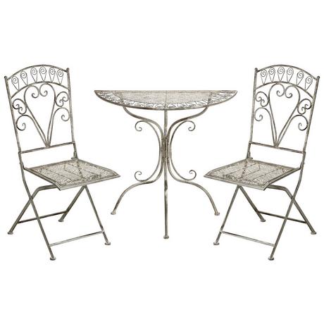 Beliani Set bistrot en Ferro Retrò NURRA  