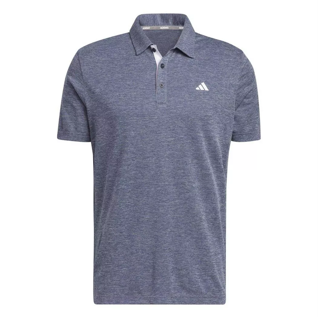 adidas - Poloshirt, Meliert, Emblem, S, Marine