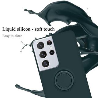 Cadorabo  Hülle für Samsung Galaxy S22 ULTRA TPU Silikon mit Ring Liquid 