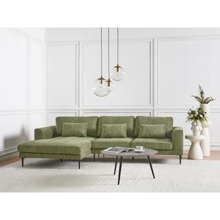 Beliani Ecksofa aus Polyester Modern FLAM  