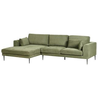 Beliani Ecksofa aus Polyester Modern FLAM  