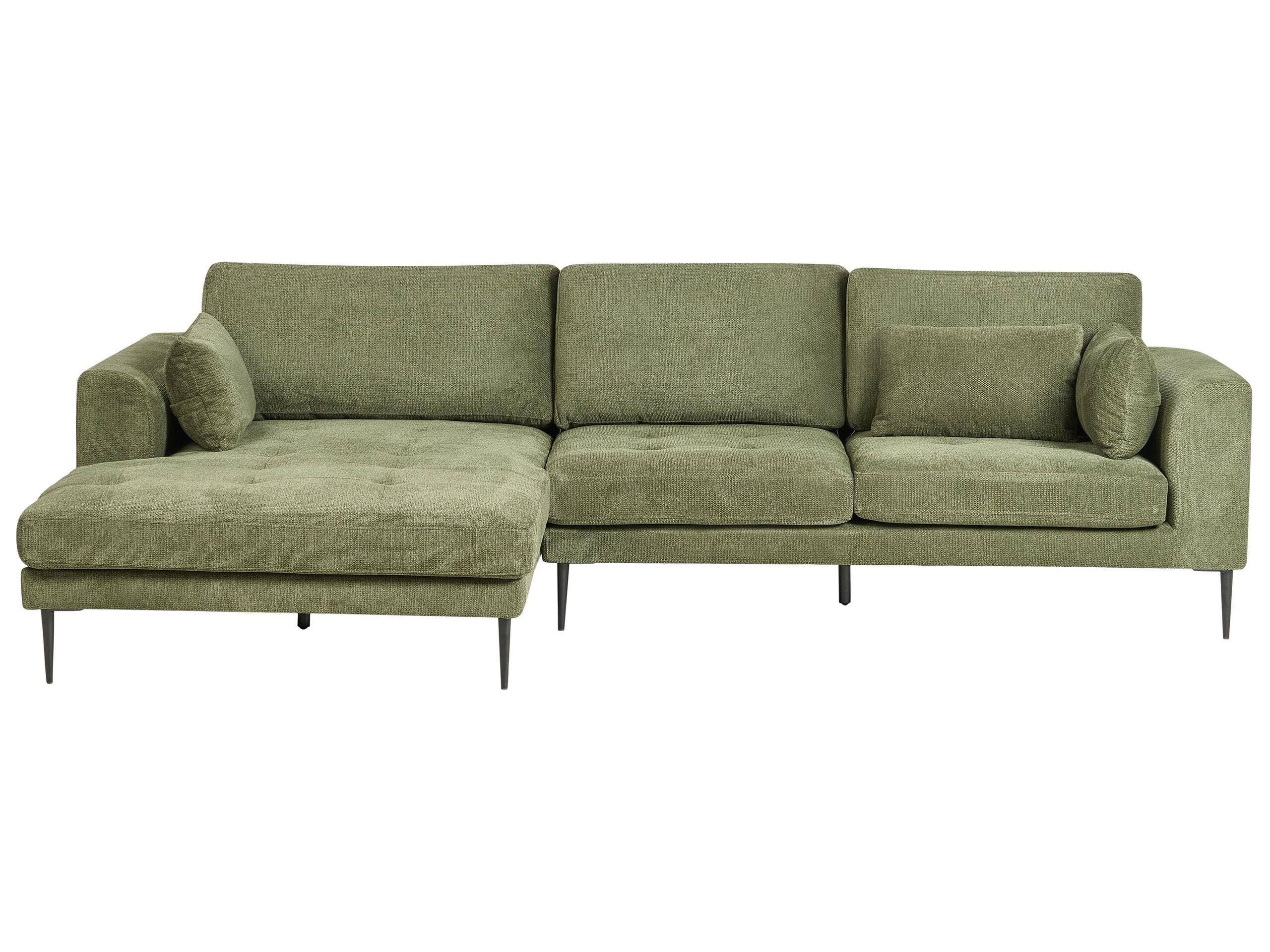 Beliani Ecksofa aus Polyester Modern FLAM  