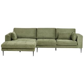 Beliani Ecksofa aus Polyester Modern FLAM  