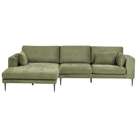 Beliani Ecksofa aus Polyester Modern FLAM  