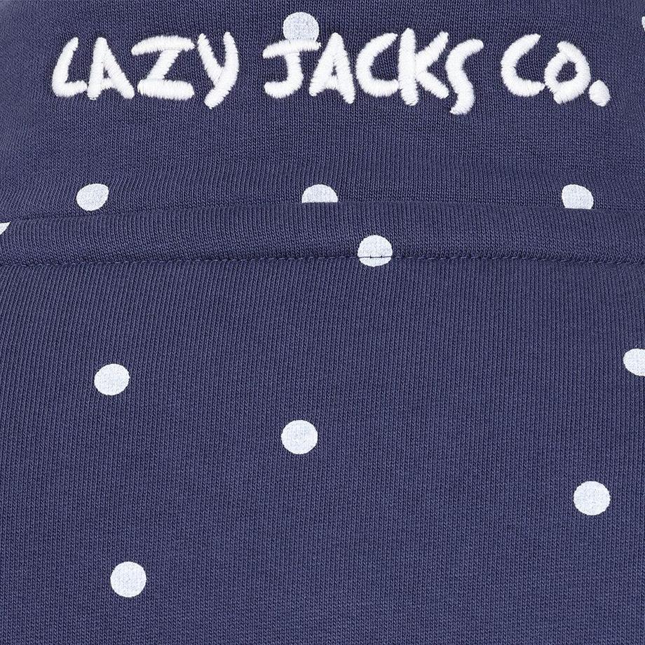 Lazy Jacks Sweatshirt Knopfhals mit Punktemuster  