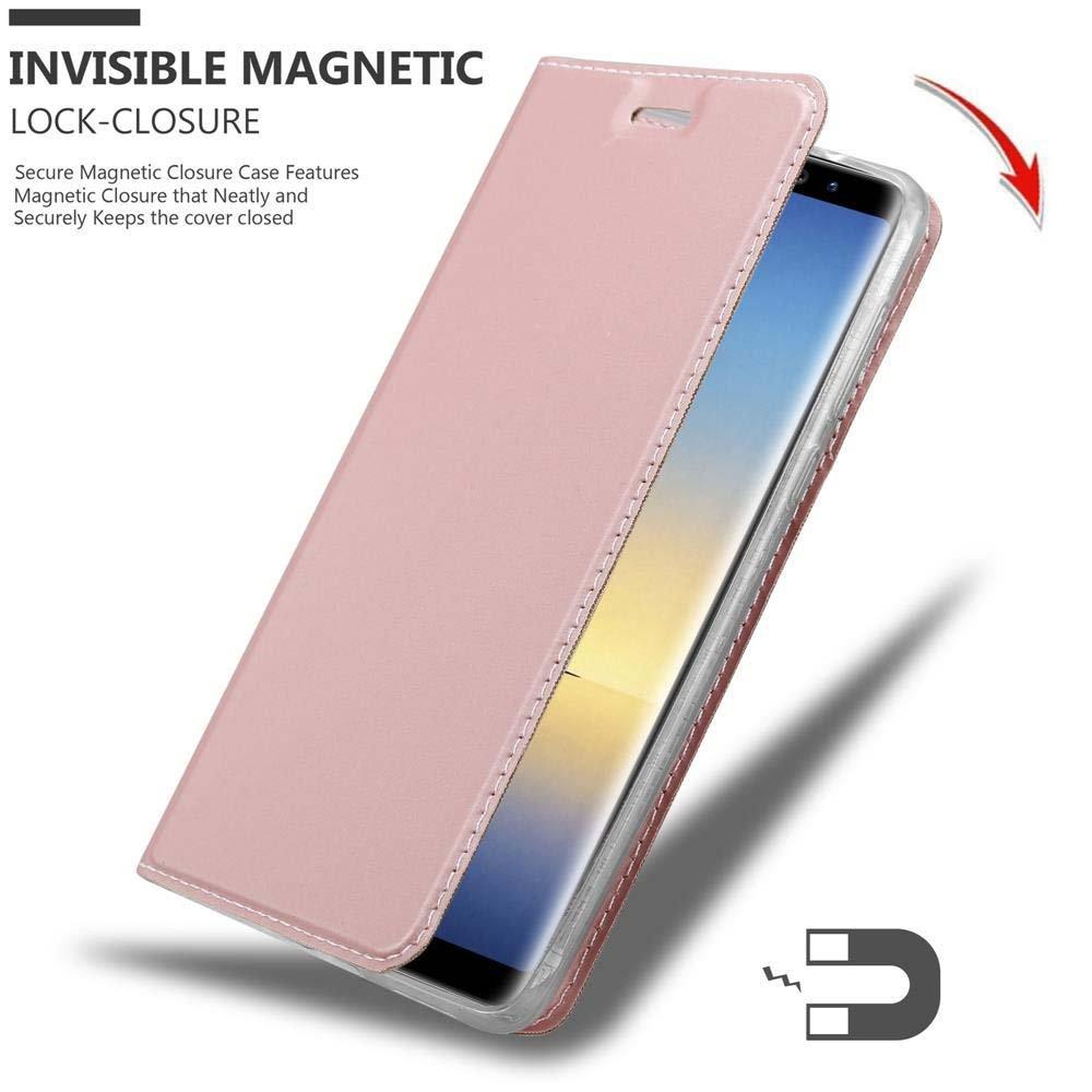 Cadorabo  Housse compatible avec Samsung Galaxy NOTE 8 - Coque de protection avec fermeture magnétique, fonction de support et compartiment pour carte 