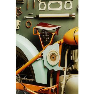 KARE Design Immagine di vetro Garage Moto 60x80  