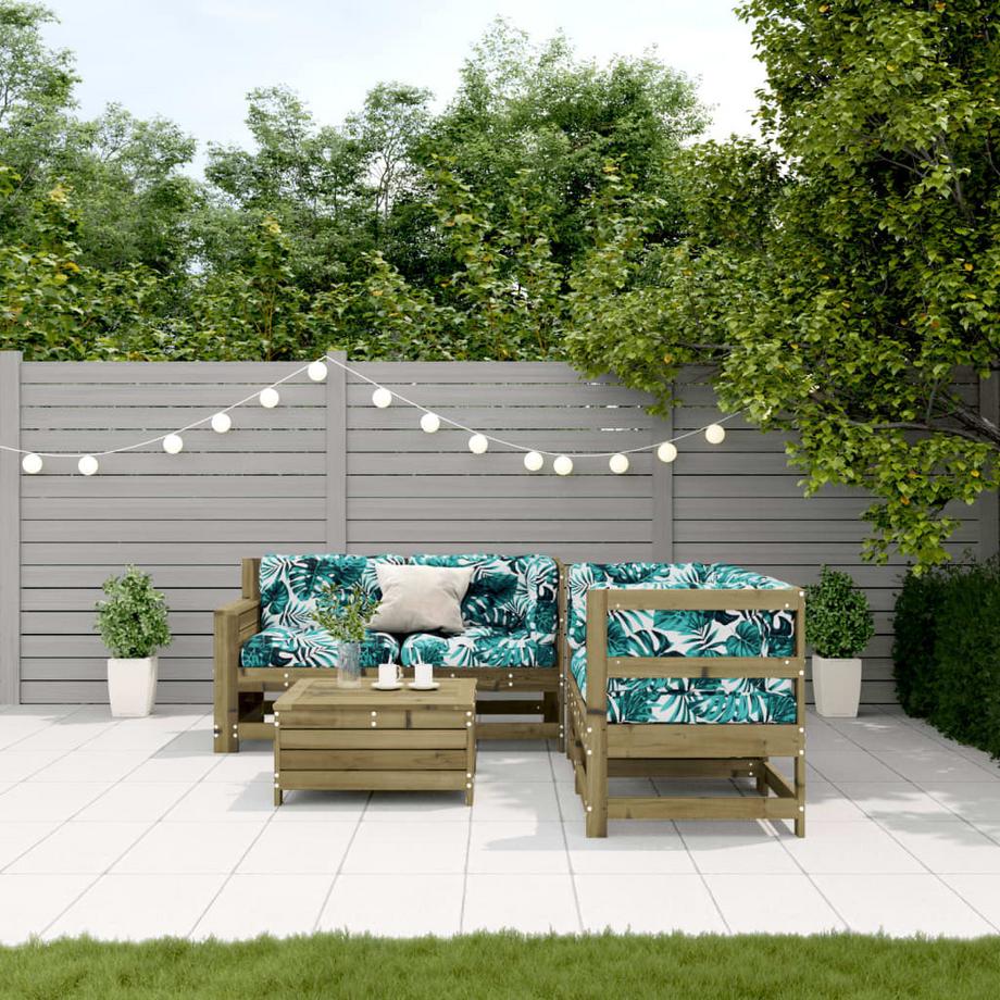 VidaXL Salon de jardin bois  