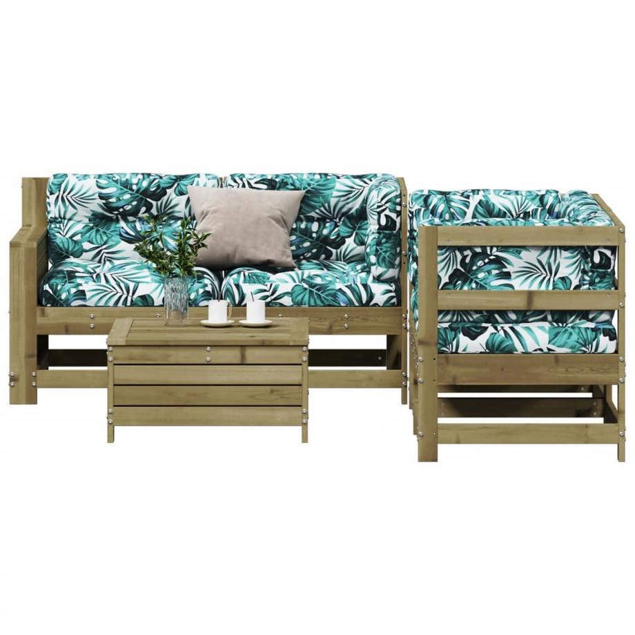 VidaXL Salon de jardin bois  
