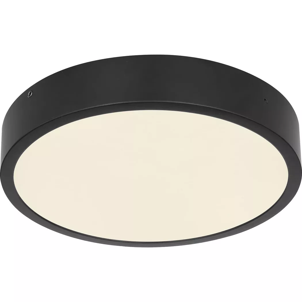 mutoni – Deckenleuchte Lucena Metall matt 1xLED 17×17, One Size, Schwarz