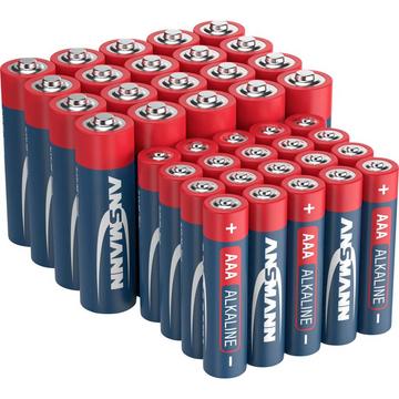 Alkaline-Set, 20 x Micro- und 20 x Mignon-Batterie