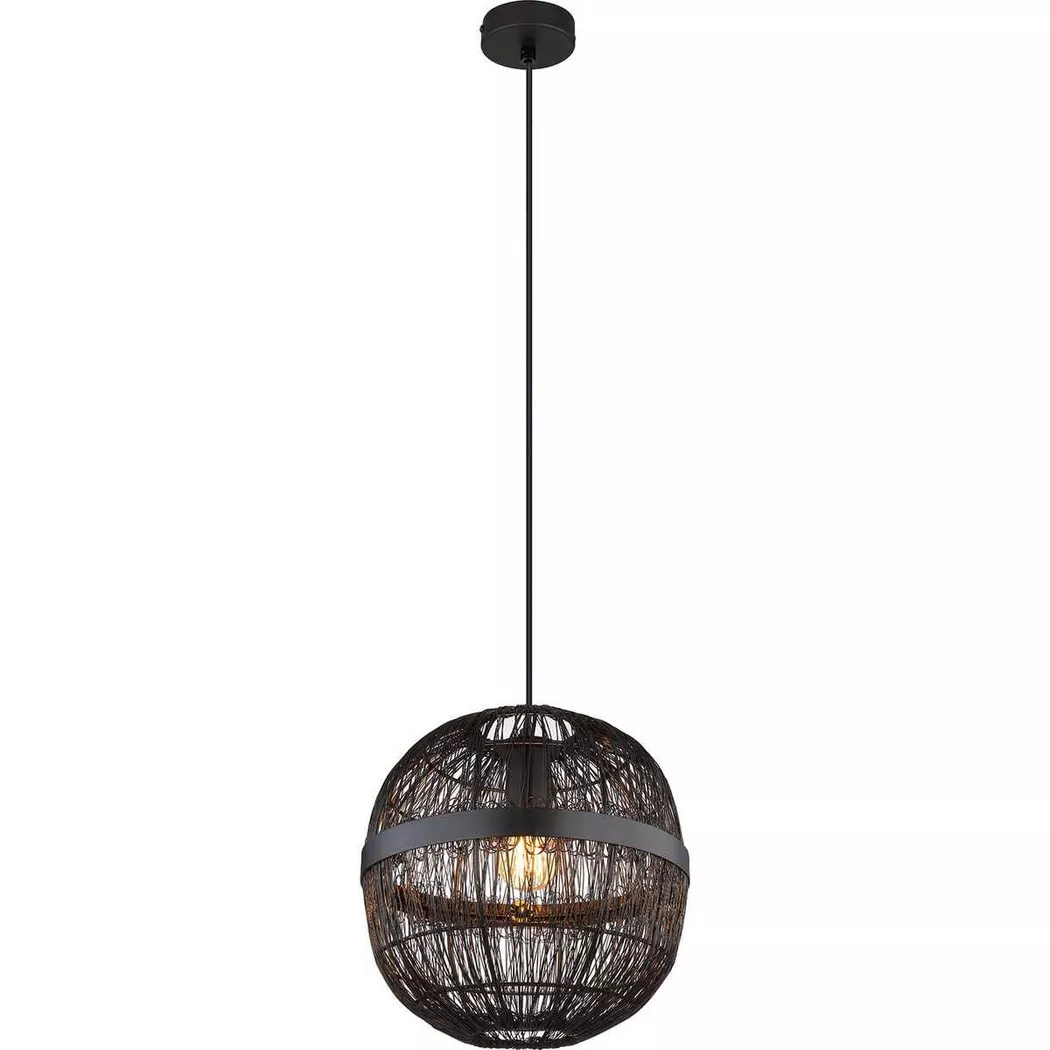 mutoni light – Hängeleuchte Hermi II Metall matt 1xE27, One Size