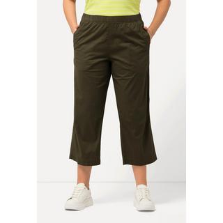 Ulla Popken  Pantalon 7/8 Ruby avec genoux préformés, jambes droites et taille élastique 