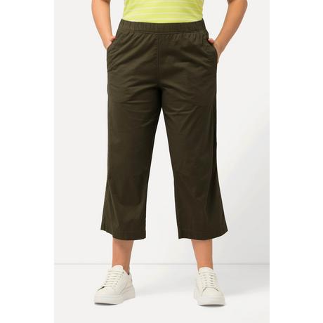 Ulla Popken  Pantalon 7/8 Ruby avec genoux préformés, jambes droites et taille élastique 