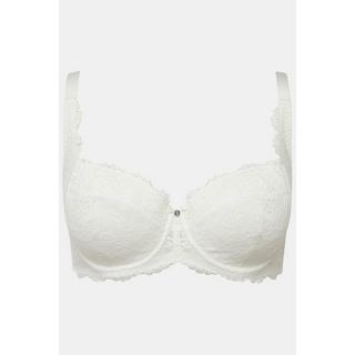 Ulla Popken  Reggiseno a balconcino con coppe morbide, pizzo, ferretto e coppa B-D 