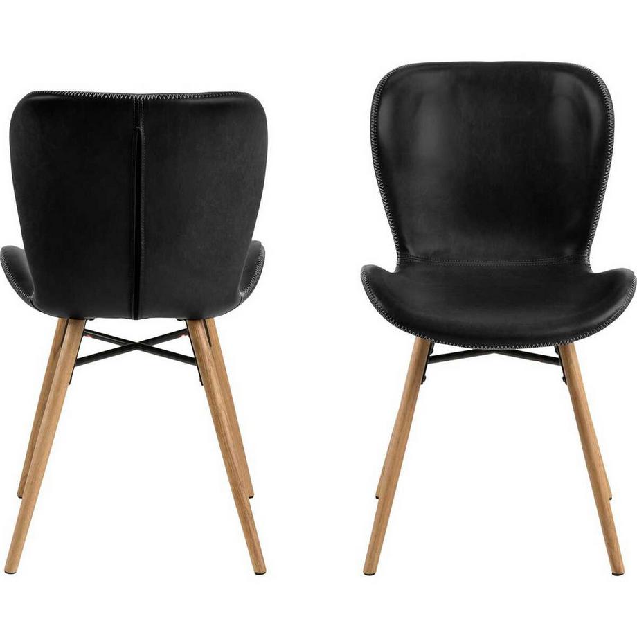 mutoni Sedia da pranzo Norway nera (1 pezzo)  