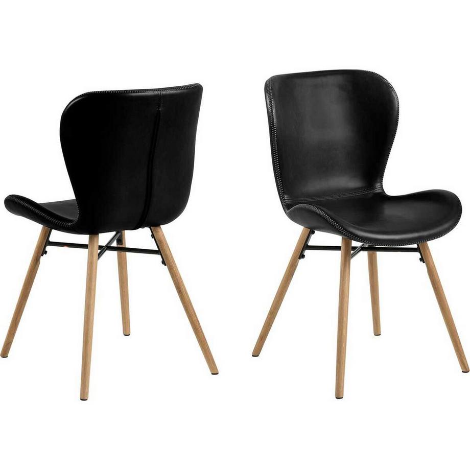 Sedia da pranzo Norway nera (1 pezzo)