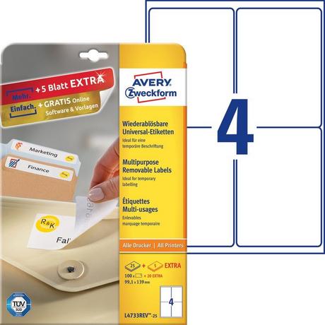 Avery-Zweckform Avery-Zweckform Etiquette universelles  