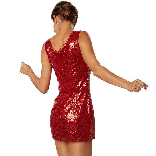 Tectake Abito Paillettes Spalline Sottili Mini  