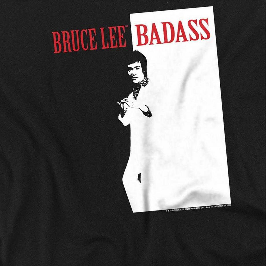Bruce Lee Maglietta Manica Lunga Badass  