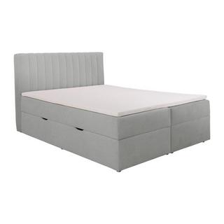 Ysmée Set compl. letto testata+Molle contenitore e cassetto+Mater.+Topper 160x200 Tessuto Grigio - ARAO di YSMÉE  