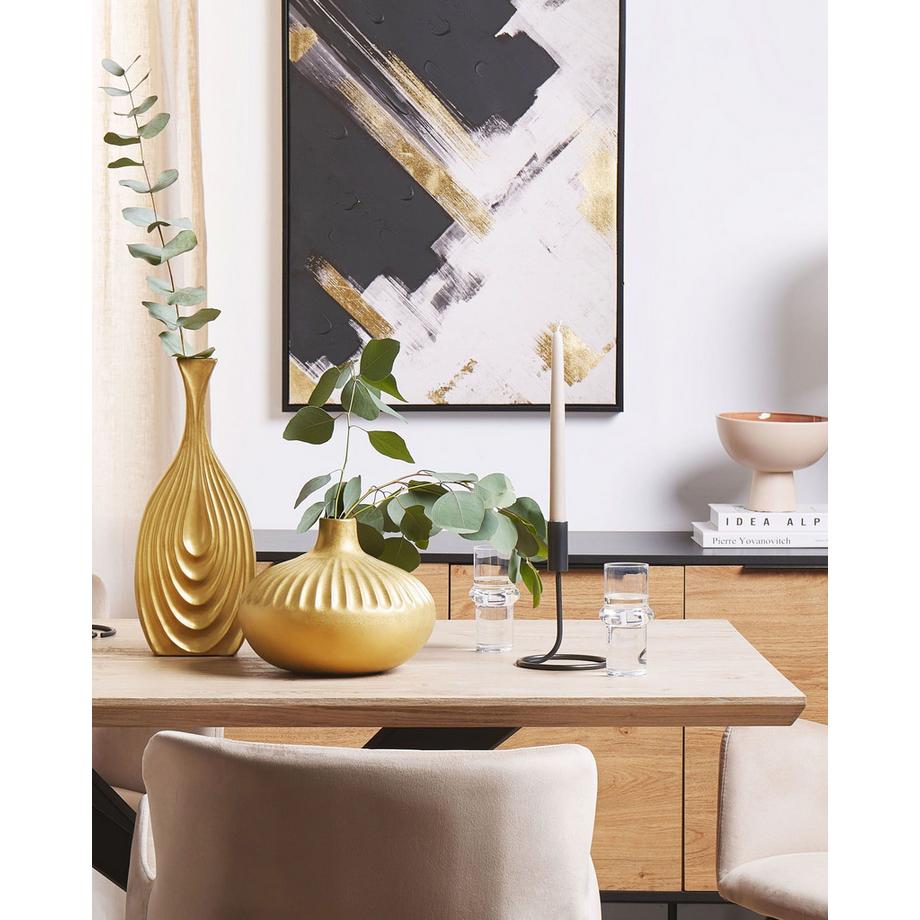 Beliani Vase décoratif en Grès Moderne CERCEI  