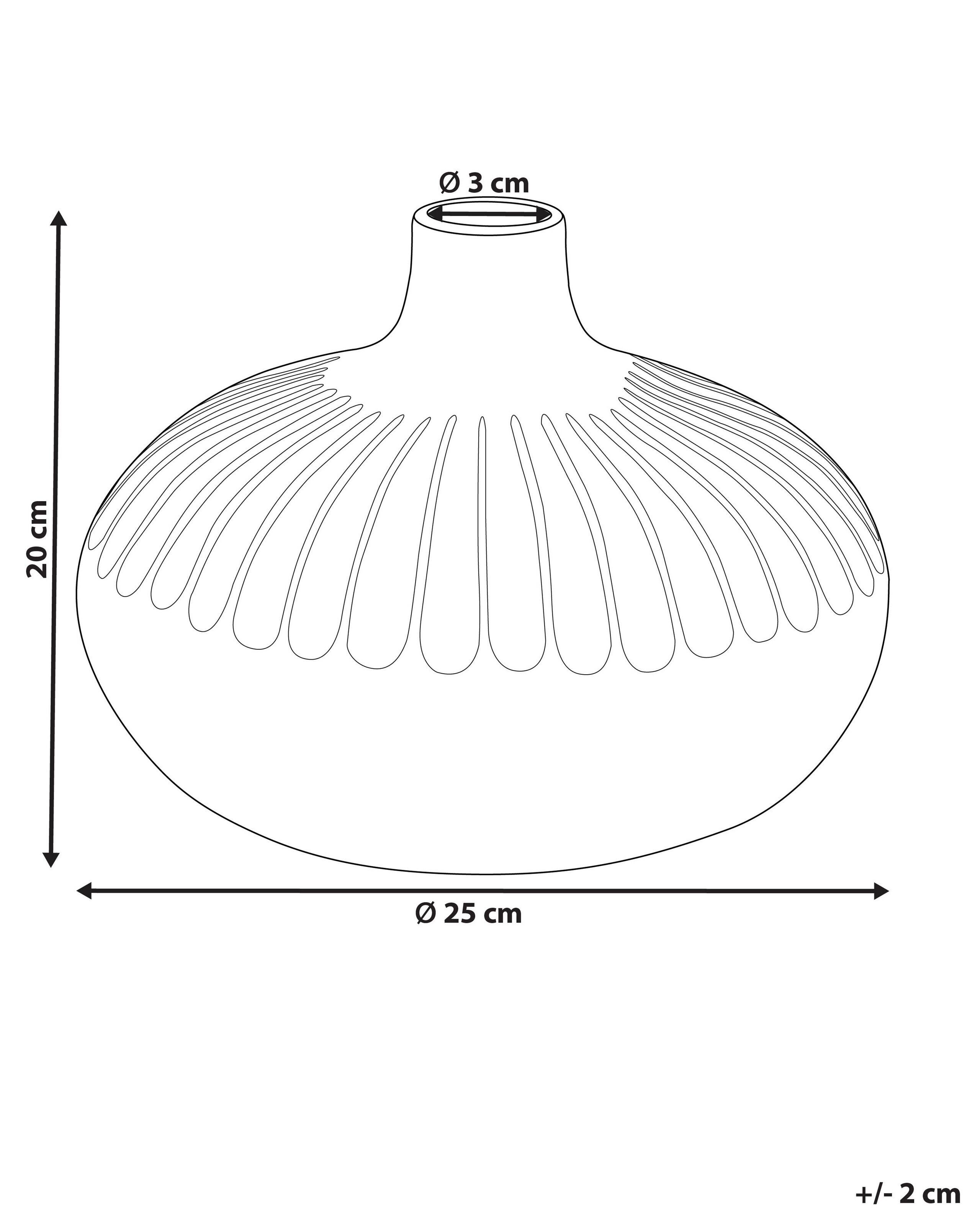 Beliani Vase décoratif en Grès Moderne CERCEI  