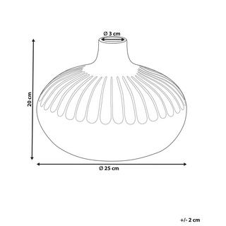 Beliani Vase décoratif en Grès Moderne CERCEI  