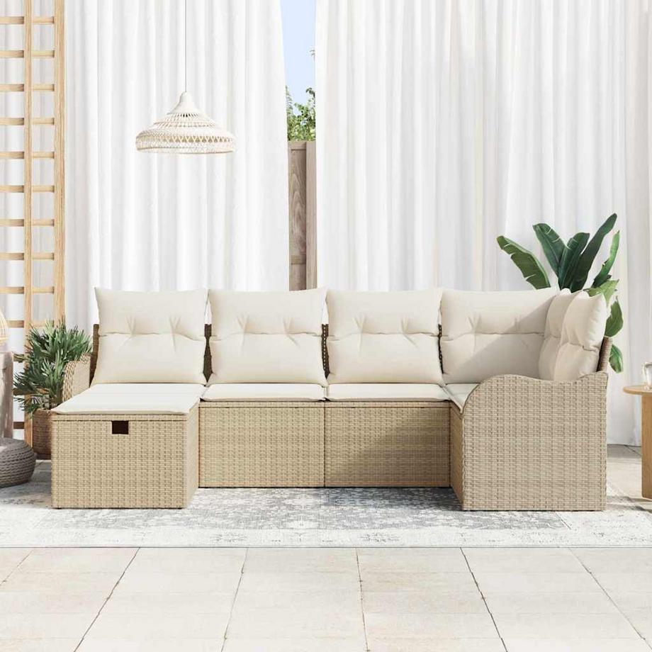 VidaXL Mobilier de jardin poly rattan  