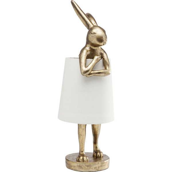 KARE Design Tischleuchte Animal Rabbit Gold  