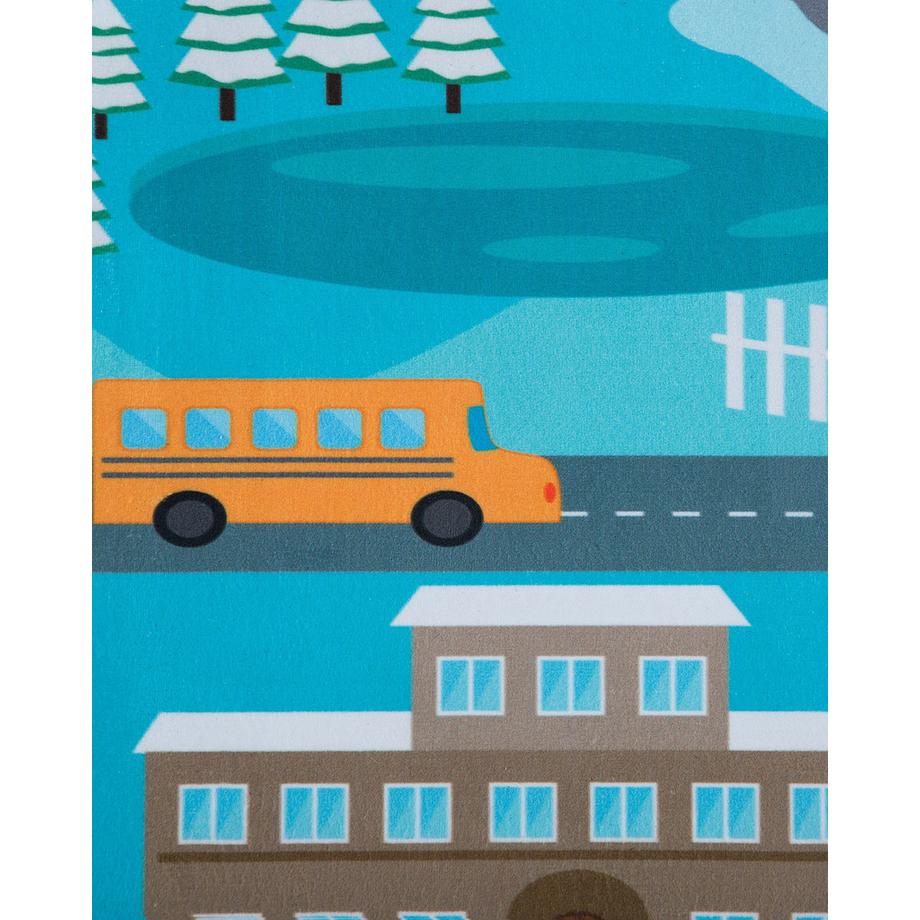 Beliani Tapis enfant en Polyester Moderne KIGI  