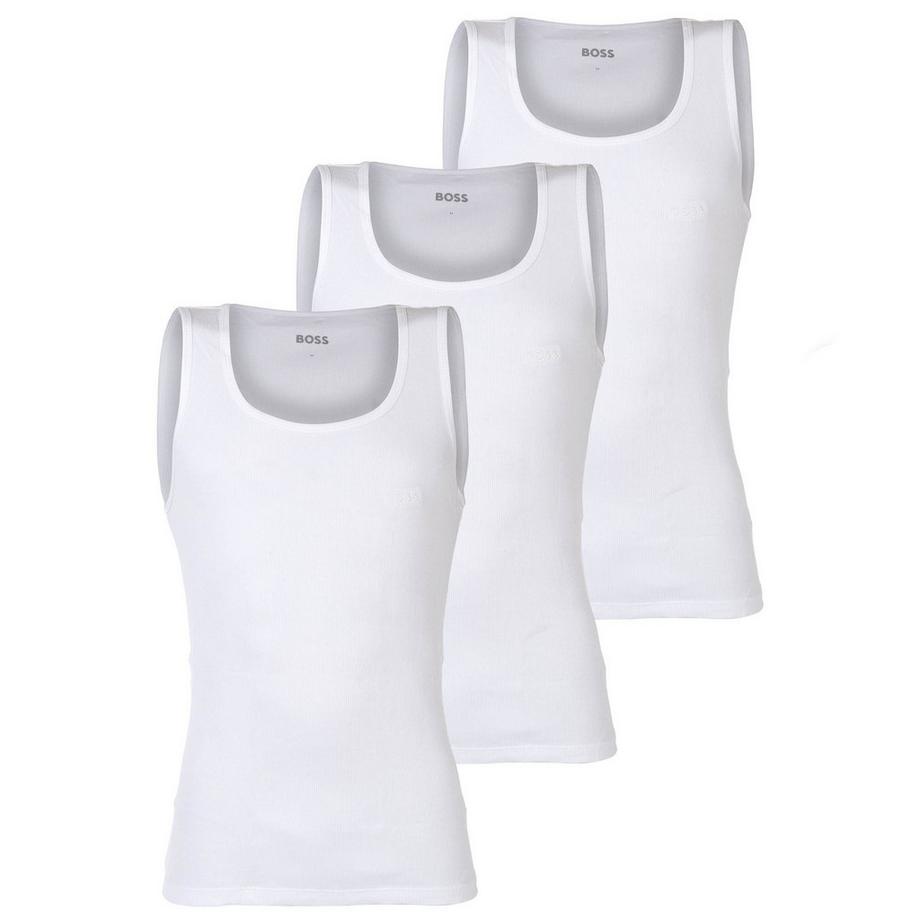 Unterhemd  3er Pack Bequem sitzend-TankTop3P RibClassic