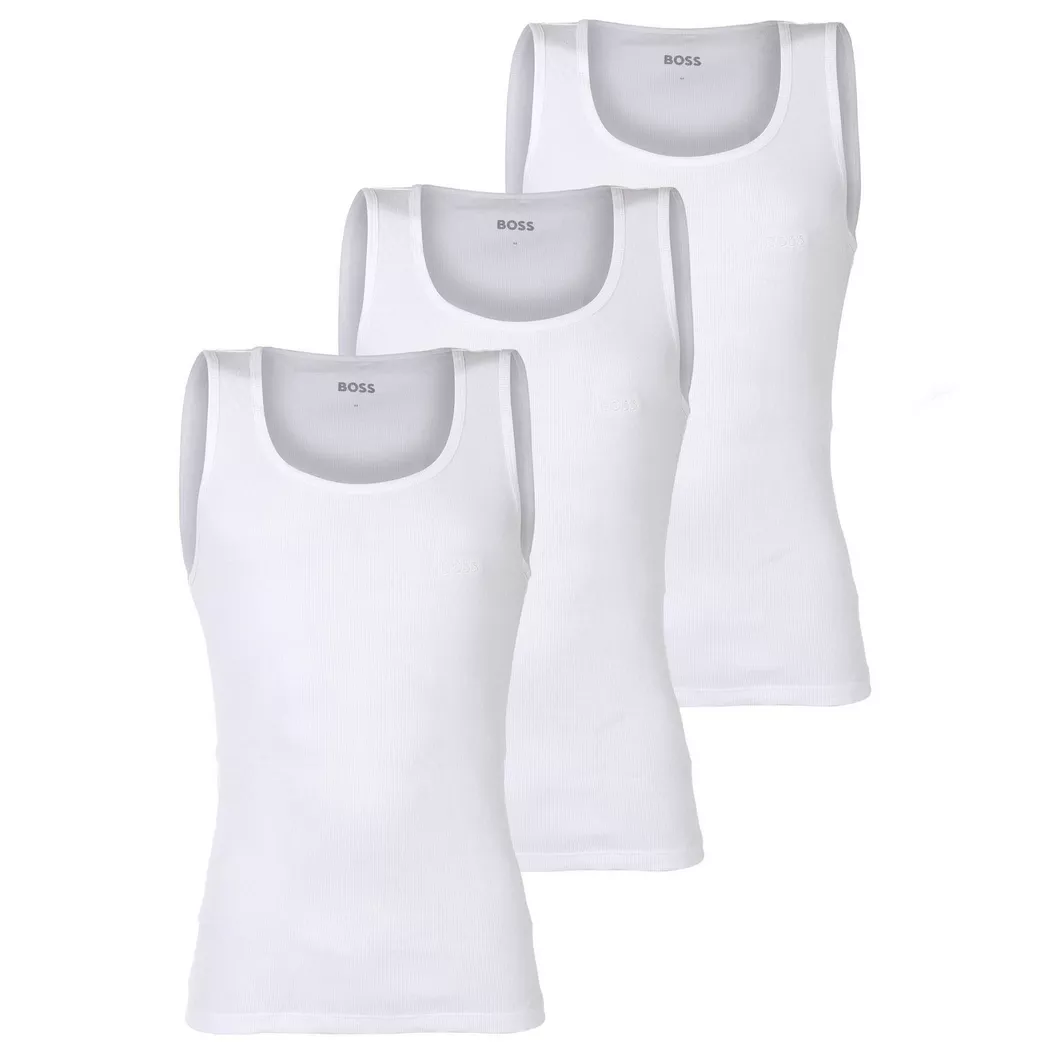 BOSS Tanktop-Set 50542132 Weiß Regular Fit