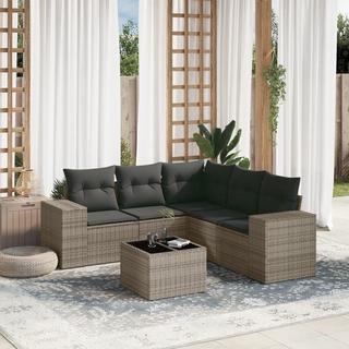 VidaXL set divano da giardino Polirattan  