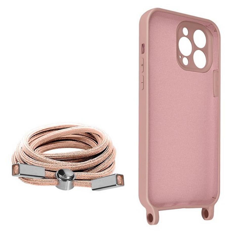 Avizar  Coque cordon iPhone 13 Pro Max Rose 