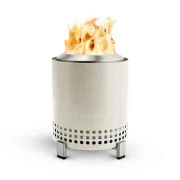 Solo Stove Mesa Tischfeuer Outdoor | Raucharmer Mini Tischkamin, Deko für Garten, Terrasse und Balkon, Mit Pellets oder Holz, Edelstahl, Inkl. Standfuß, Aufbewahrungsbeutel, 17,5 x 13cm, 635g, Weiß