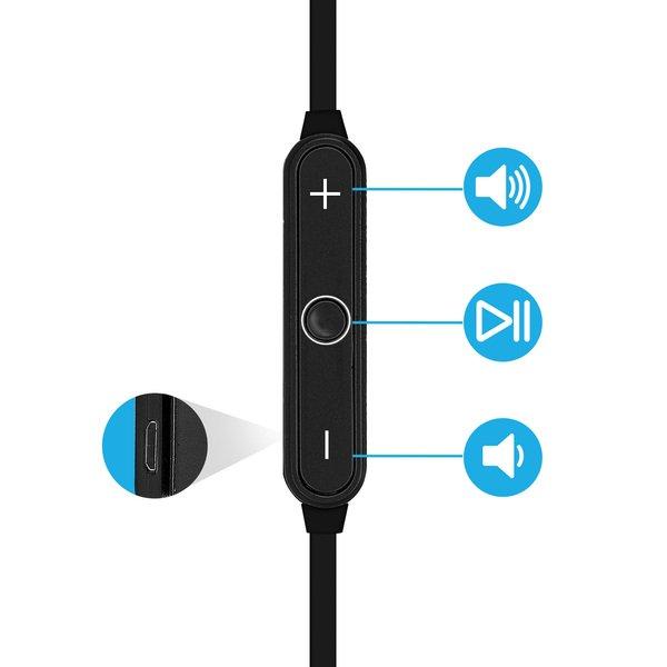 Akashi  Bluetooth HD Running Kopfhörer – Schwarz 