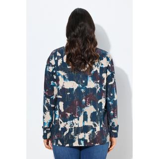 Ulla Popken Sweatshirt Pferde A-Linie Rundhals Langarm  