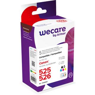 wecare  WECARE Multi rebuilt 525/526 BKCMY CLI-526PACKWE z.Canon PIXMA iP 4850 19/4x9ml 