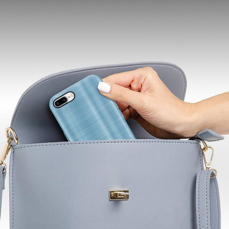 Cadorabo  Hülle für Apple iPhone 7 PLUS  7S PLUS  8 PLUS im Brushed Design 