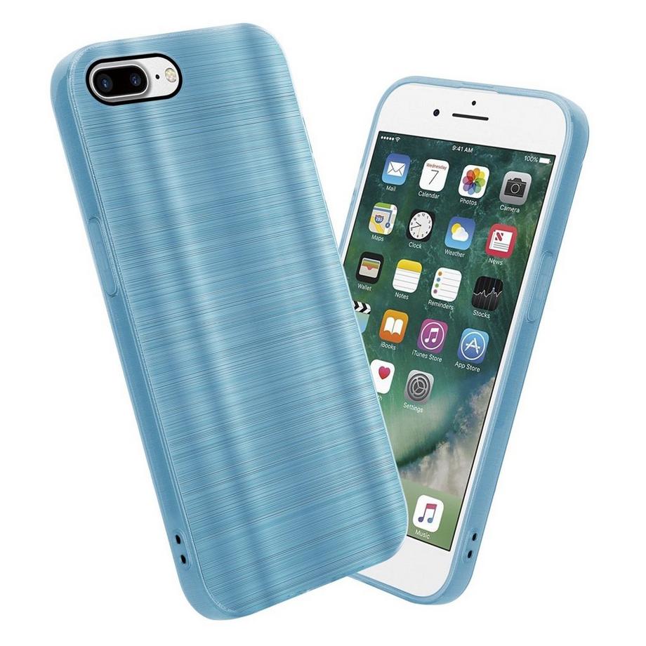 Cadorabo  Hülle für Apple iPhone 7 PLUS  7S PLUS  8 PLUS im Brushed Design 