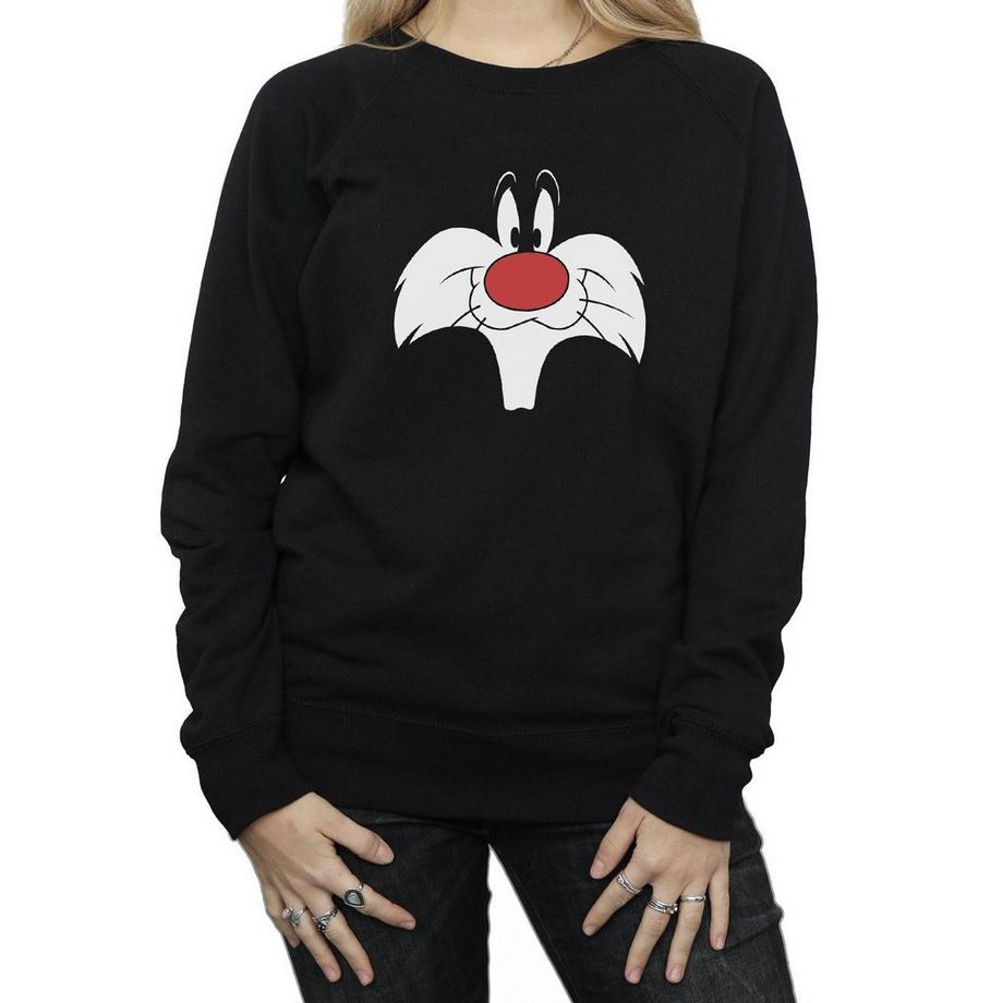 LOONEY TUNES Sylvester the Cat Face Sweatshirt  