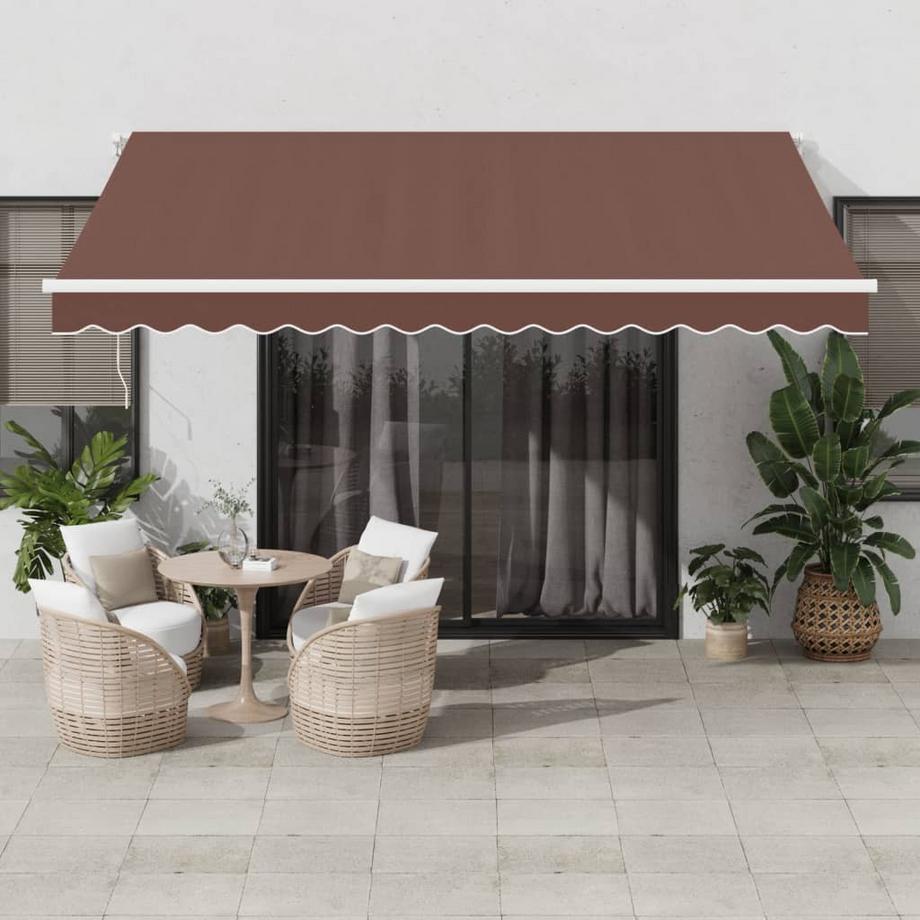 VidaXL tenda da sole retrattile Alluminio  
