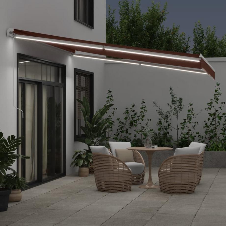 VidaXL tenda da sole retrattile Alluminio  