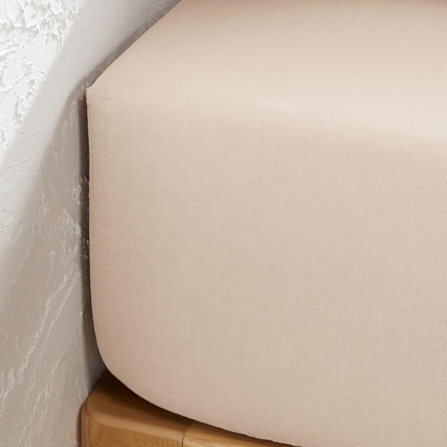 La Redoute Intérieurs Scenario Drap Housse Uni pour Matelas Hauts  