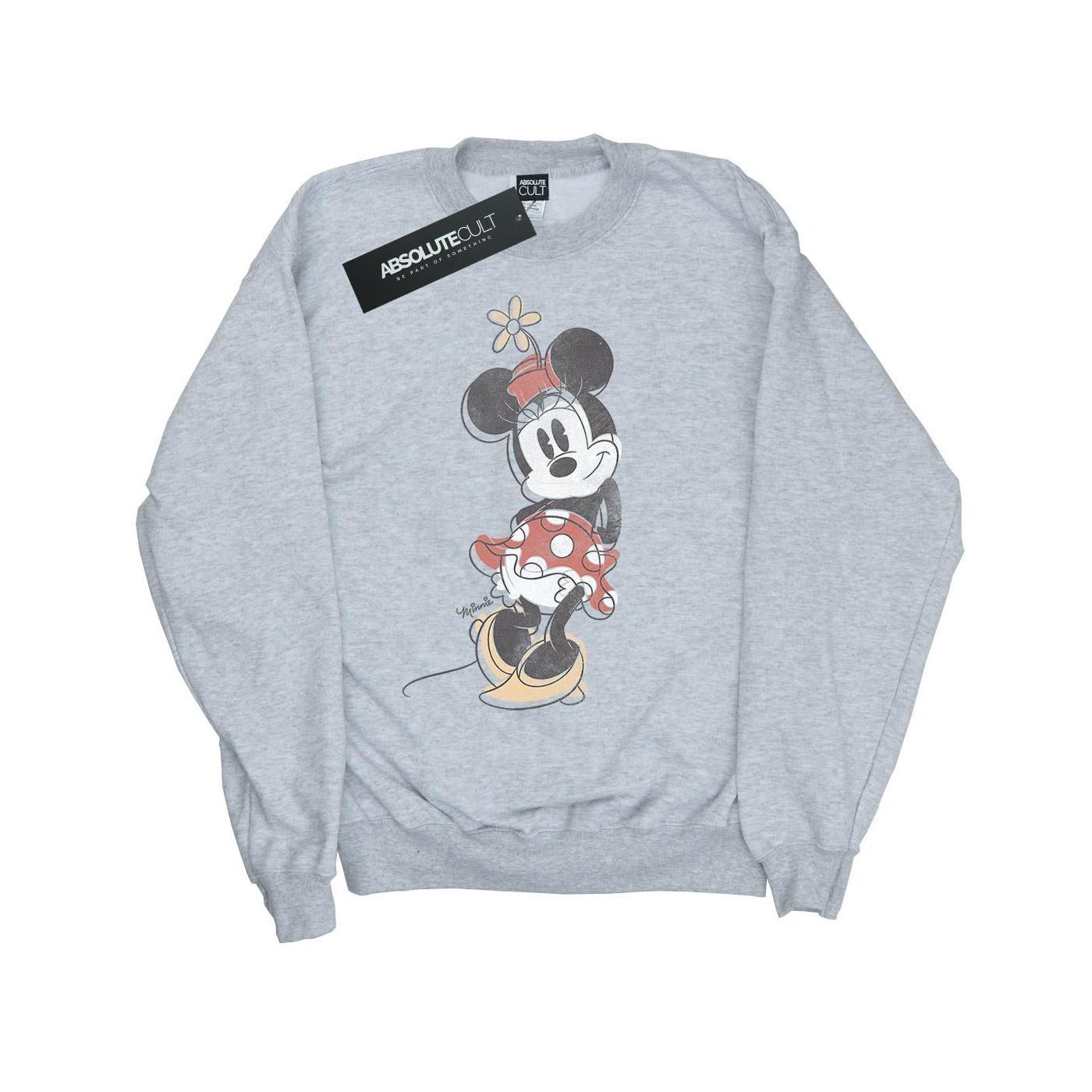 Disney  Minnie Mouse Offset Sweatshirt 