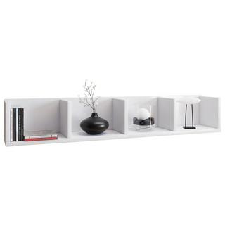 VCM Holzregal hängend | platzsparendes Regal | Maße: H. 15 x B. 97 x T. 17 cm | Elegantes Regal hängend | Aufbewahrungsregal | Bücherregal | Wandboard -  
