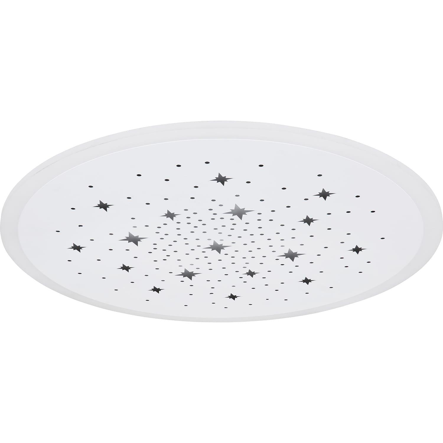 mutoni Plafonnier Murphy métal blanc LED  