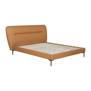 Vente-unique Letto 160 x 200 cm Pelle Cammello Con materasso - JODALA  