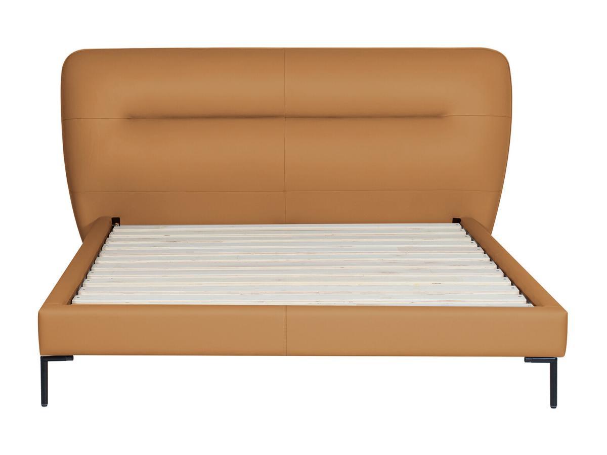 Vente-unique Letto 160 x 200 cm Pelle Cammello Con materasso - JODALA  